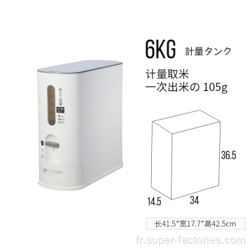 6KG nouveau distributeur automatique de riz en plastique amélioré
